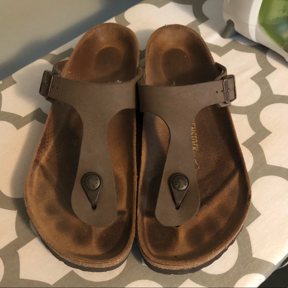 Brown Thong Birkenstock Size 8
